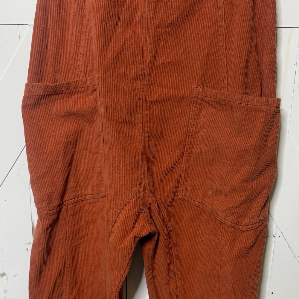 We The Free Corduroy Jumpsuit Burnt Orange Medium - Picture 12 of 16